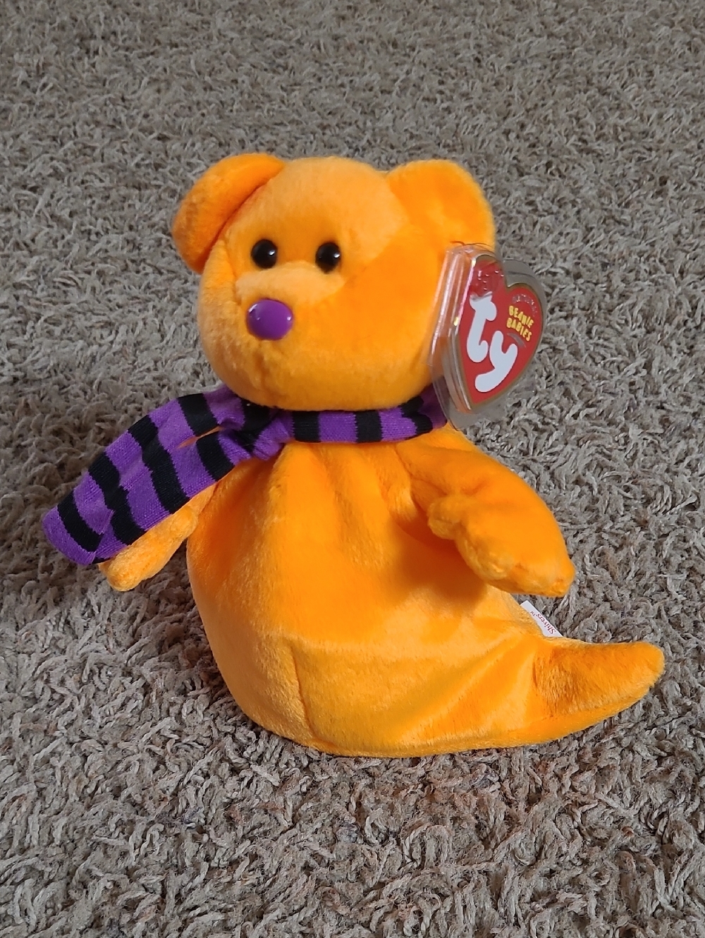 Ty Beanie Baby - SHIVERS the Halloween Ghost Bear
